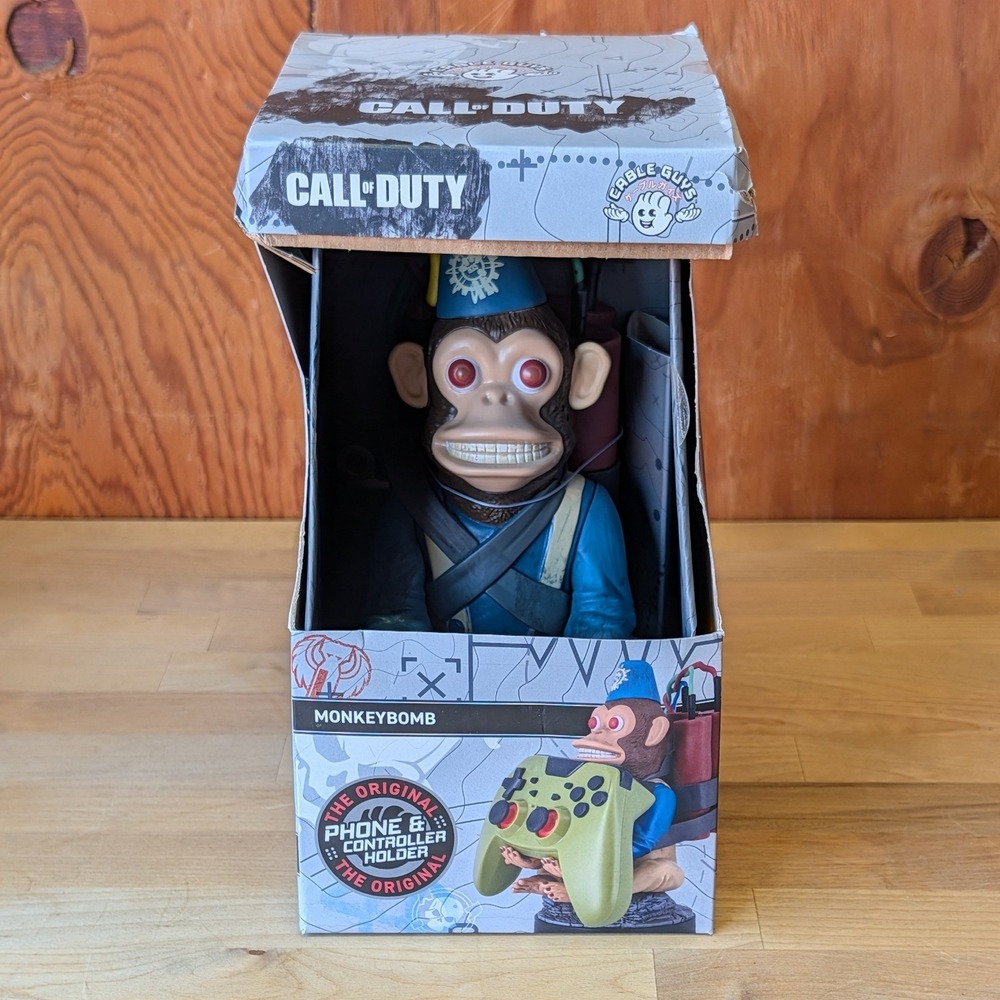 Call of Duty Monkey Bomb Cable Guy Controller and Phone Holder with Cable